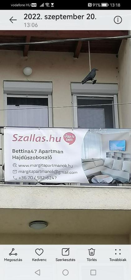 Bettina47 Apartman Hajdúszoboszló Zewnętrze zdjęcie